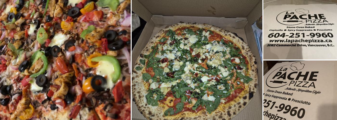 La Pache Pizza Commercial Drive Menu