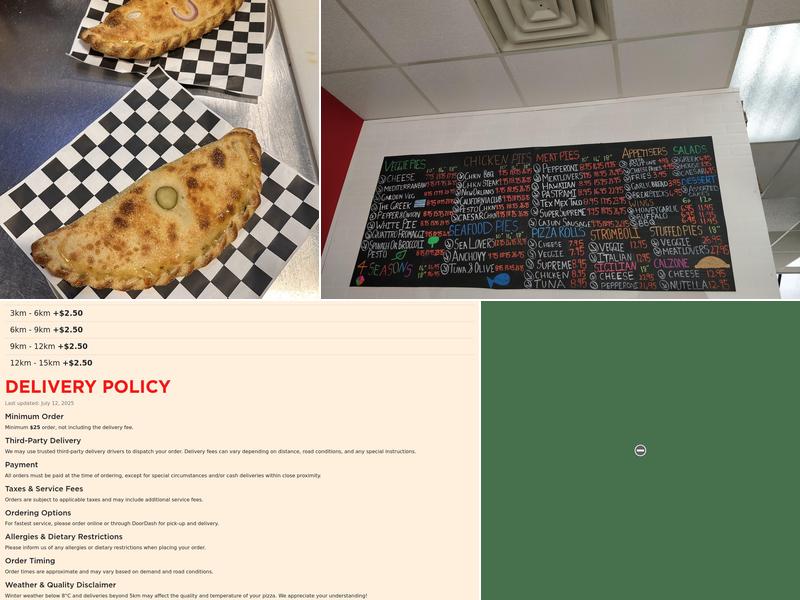 Emilio Finatti Pizzeria Port Moody Menu