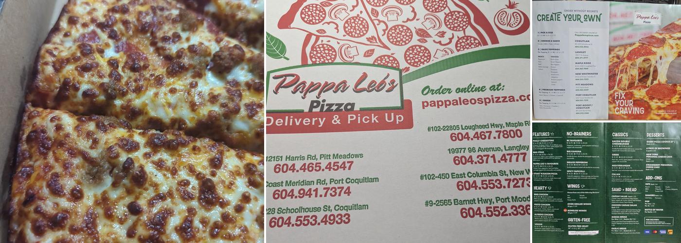 Pappa Leo's Pizza Menu