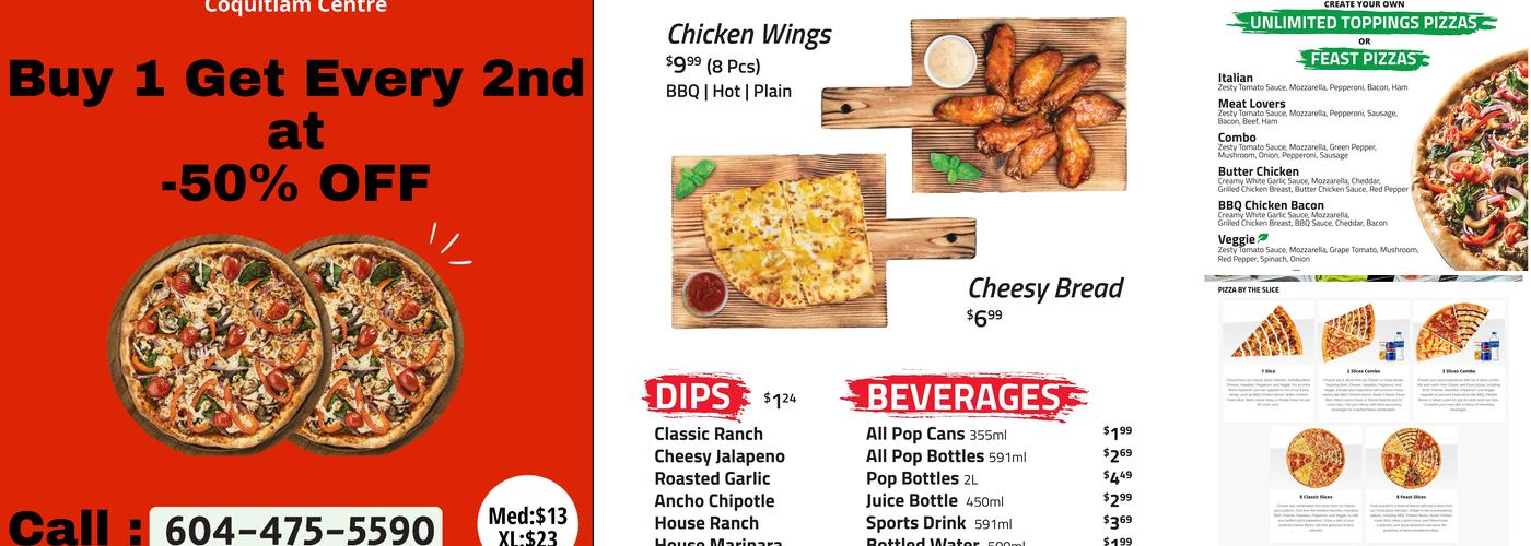 Freshslice Pizza Menu