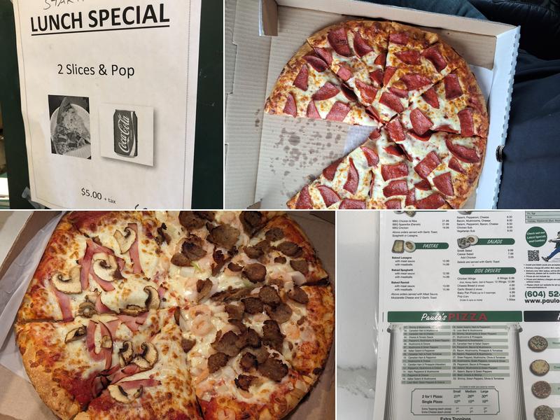 Paulo's Pizza Ltd Menu