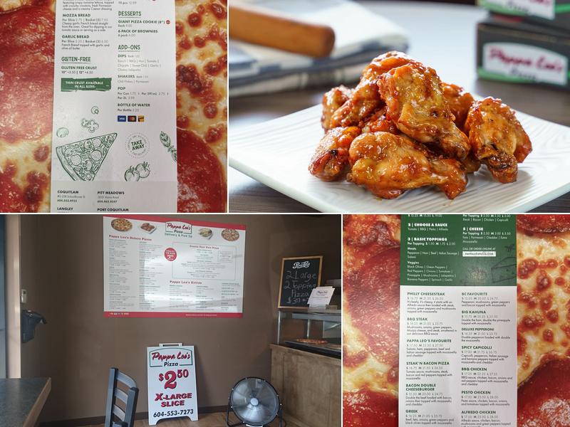 Pappa Leo's Pizza Menu