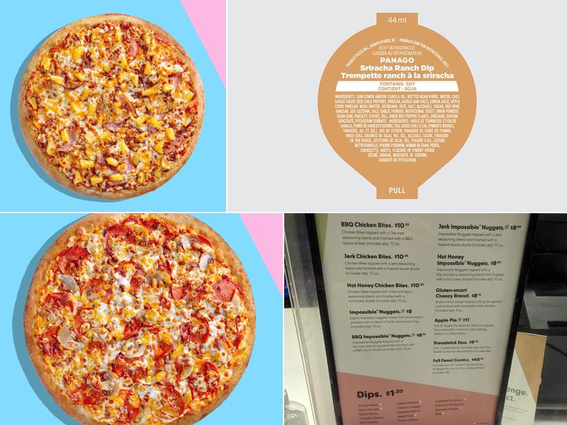 Panago Pizza Menu