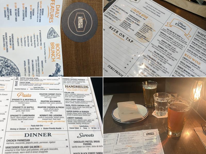 Liberty Kitchen Menu