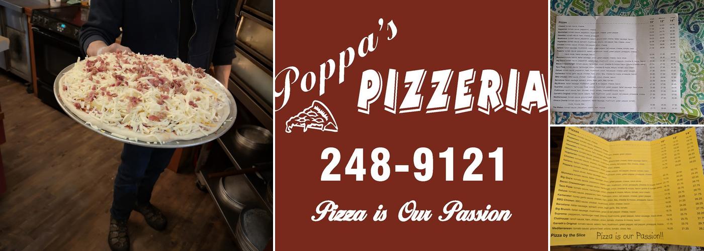 Poppa's Pizzeria Menu