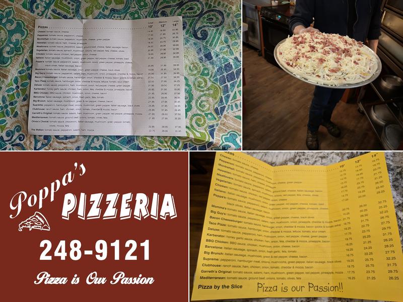 Poppa's Pizzeria Menu