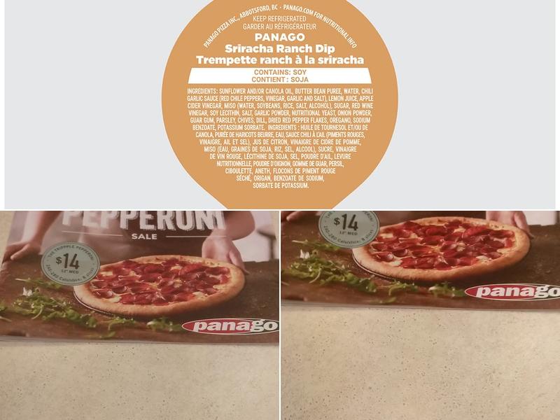 Panago Pizza Menu
