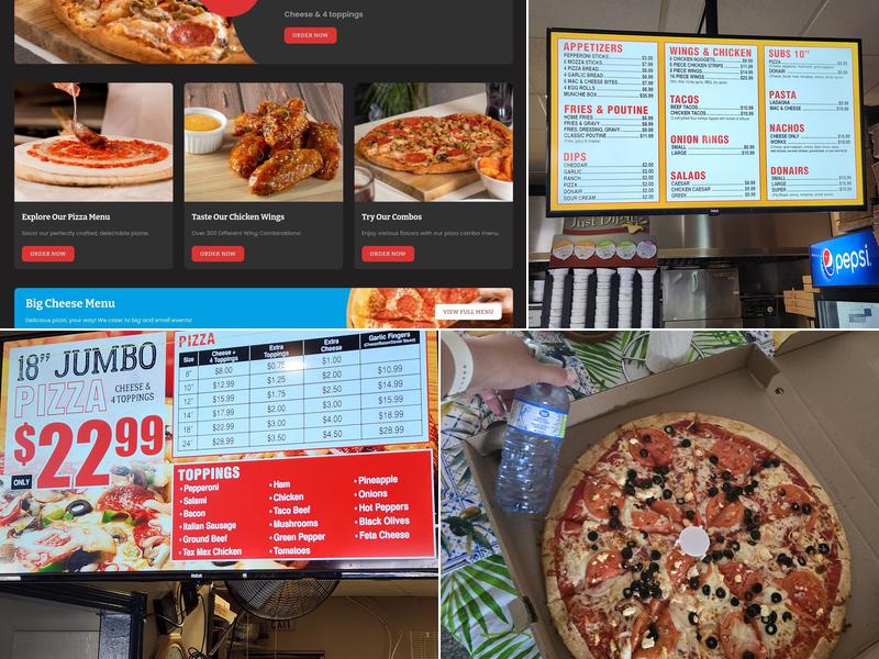 Big Cheese Pizza Restaurant Menu
