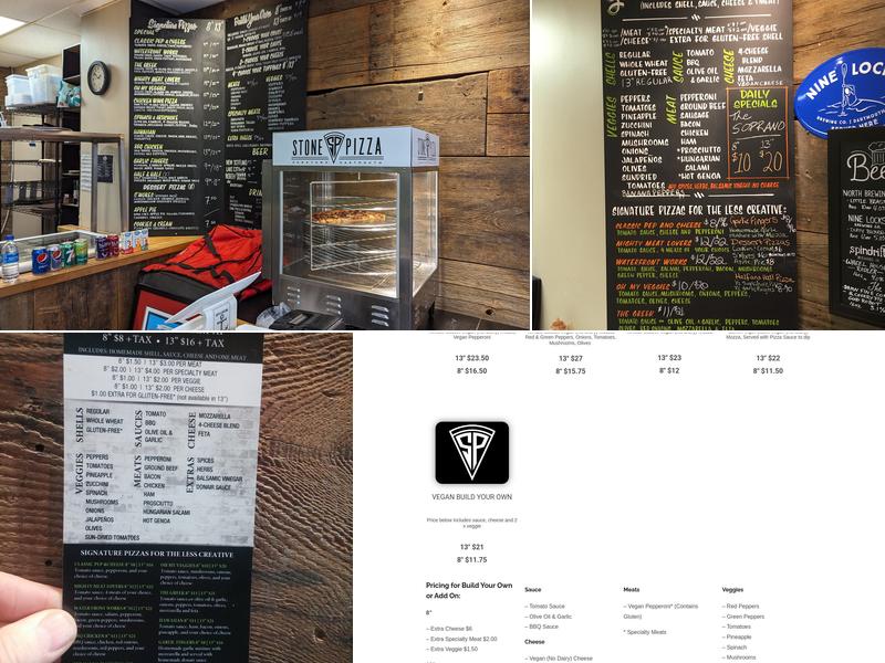 Stone Pizza Menu