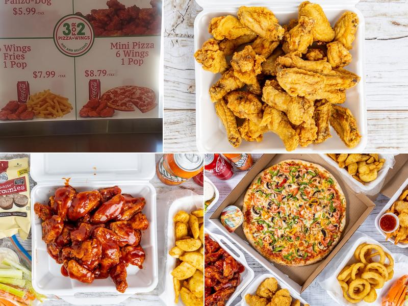 3 For 2 Pizza & Wings Menu
