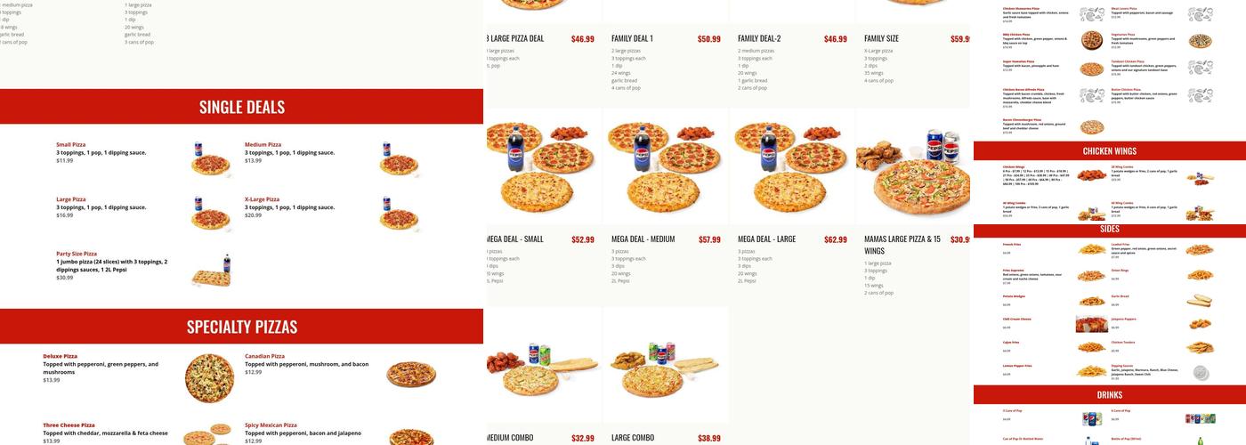 341 Pizza Menu