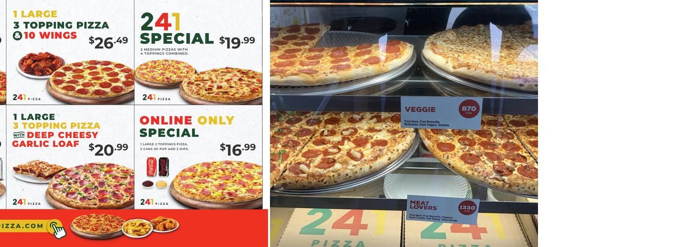 241 Pizza Menu