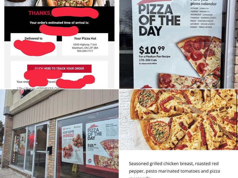 Pizza Hut Menu