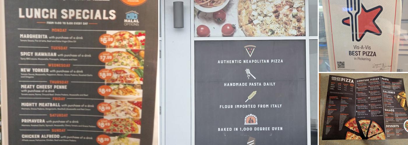 Vis-à-Vis Menu