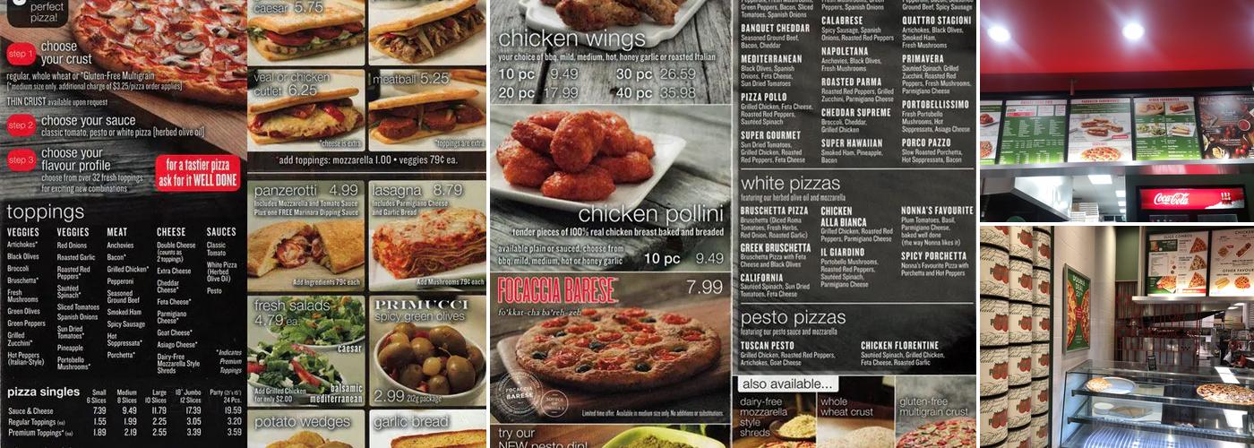 Pizza Nova Menu