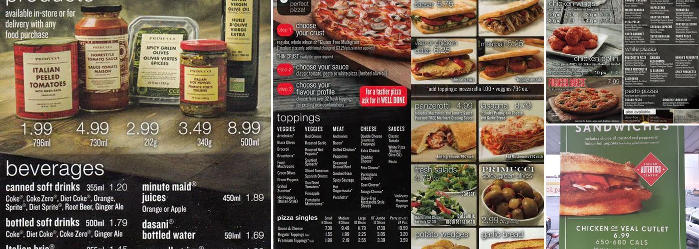 Pizza Nova Menu