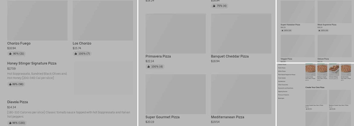 Pizza Nova Menu