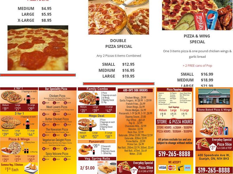 Most Convenient # Two Menu
