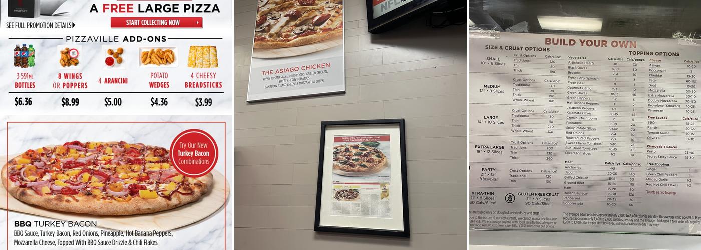 Pizzaville Menu