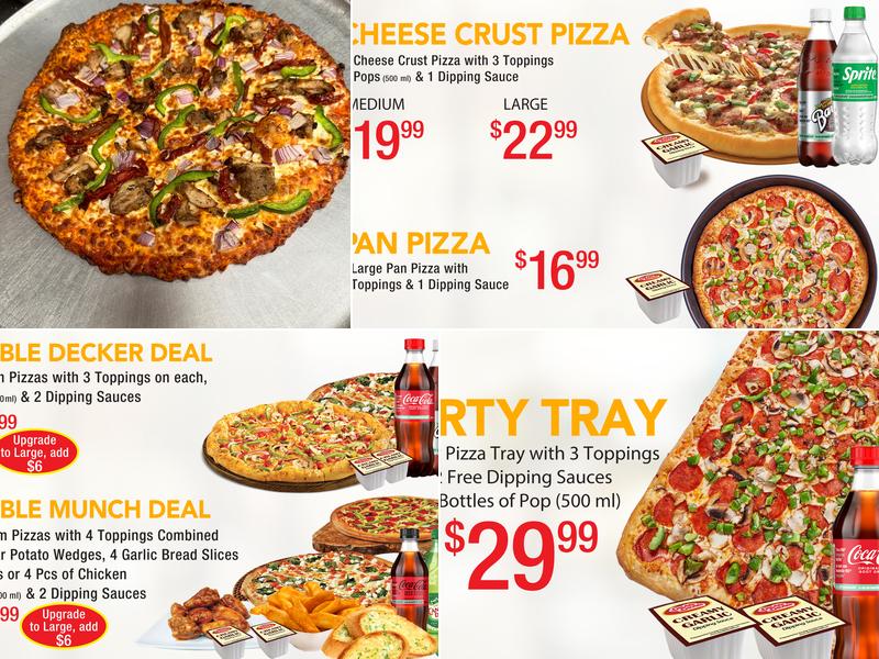Double Double Pizza & Chicken Menu