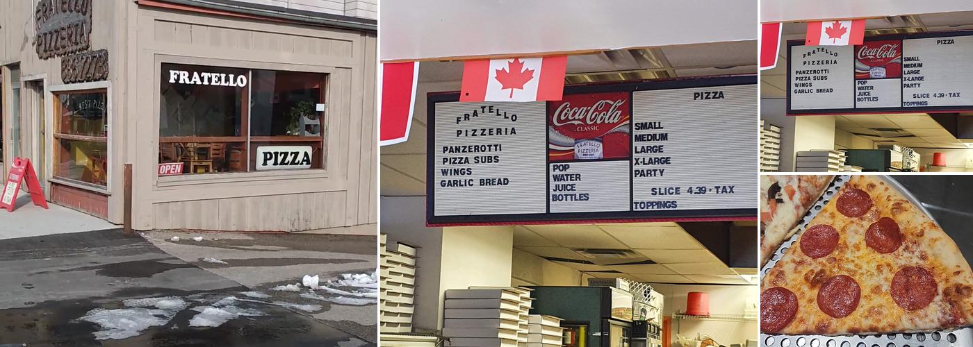 Fratello Pizza Menu