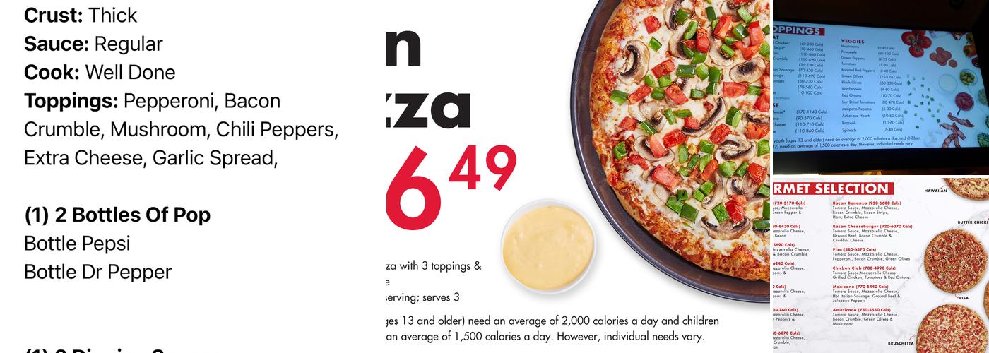 Gino's Pizza Menu