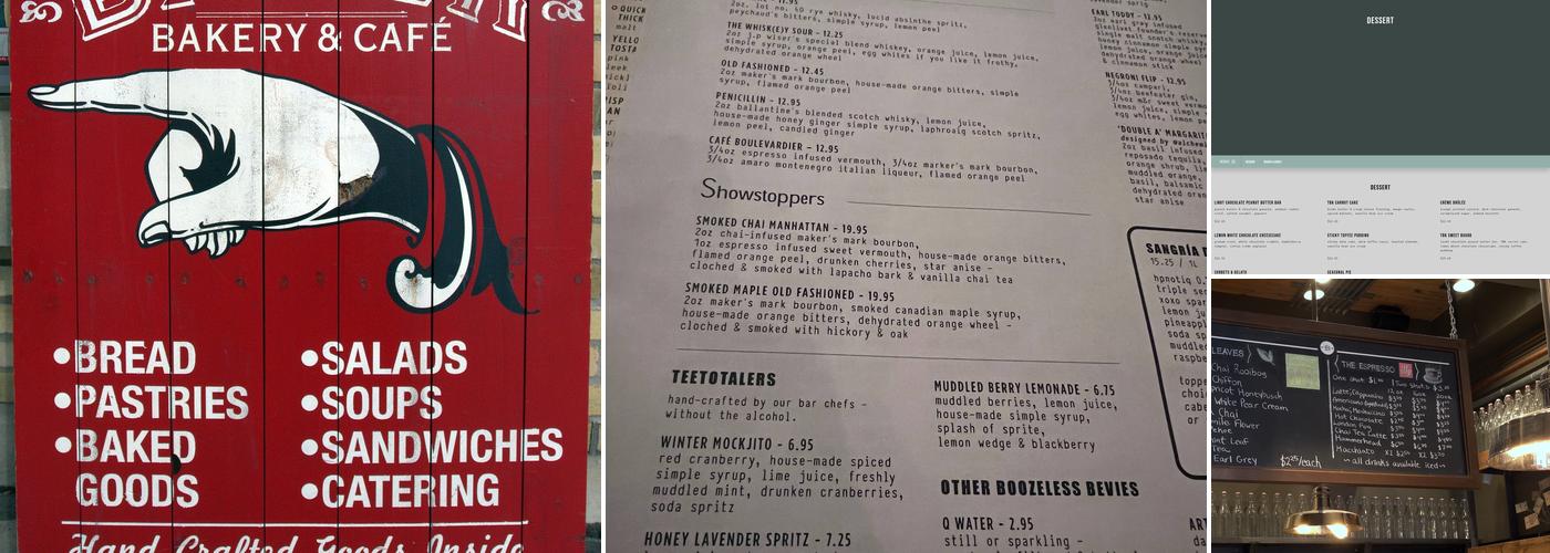 The Bauer Kitchen Menu