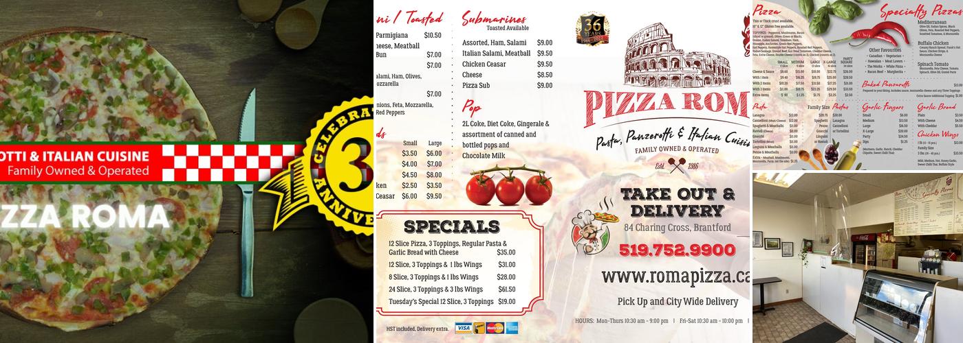Pizza-Roma Menu