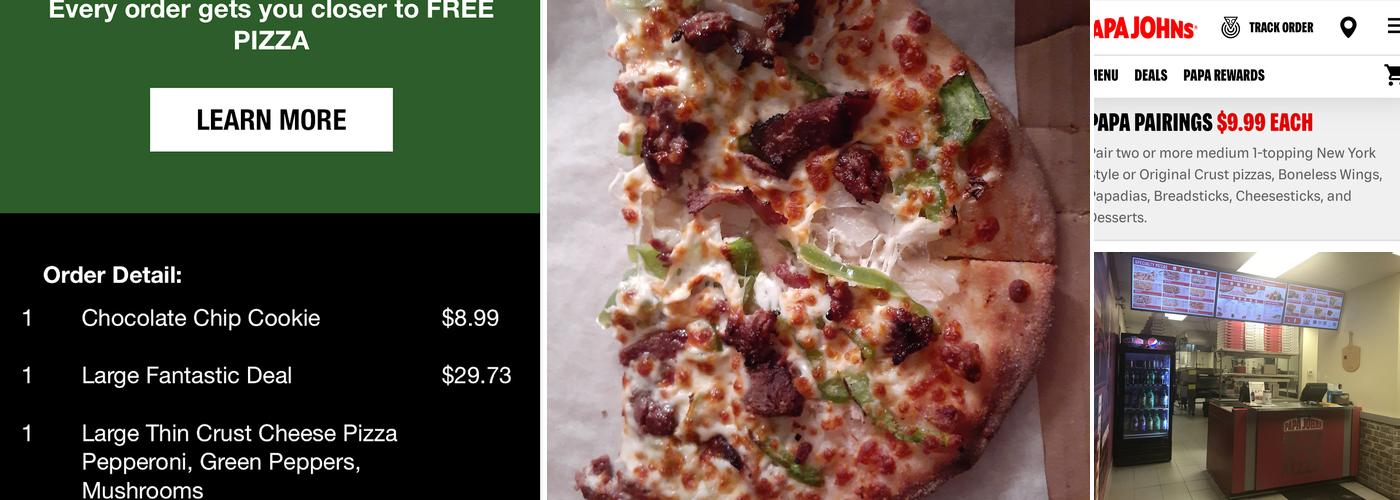 Papa John's Pizza Menu