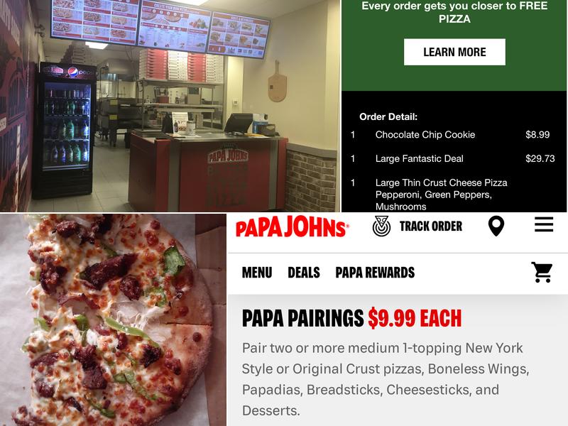 Papa John's Pizza Menu