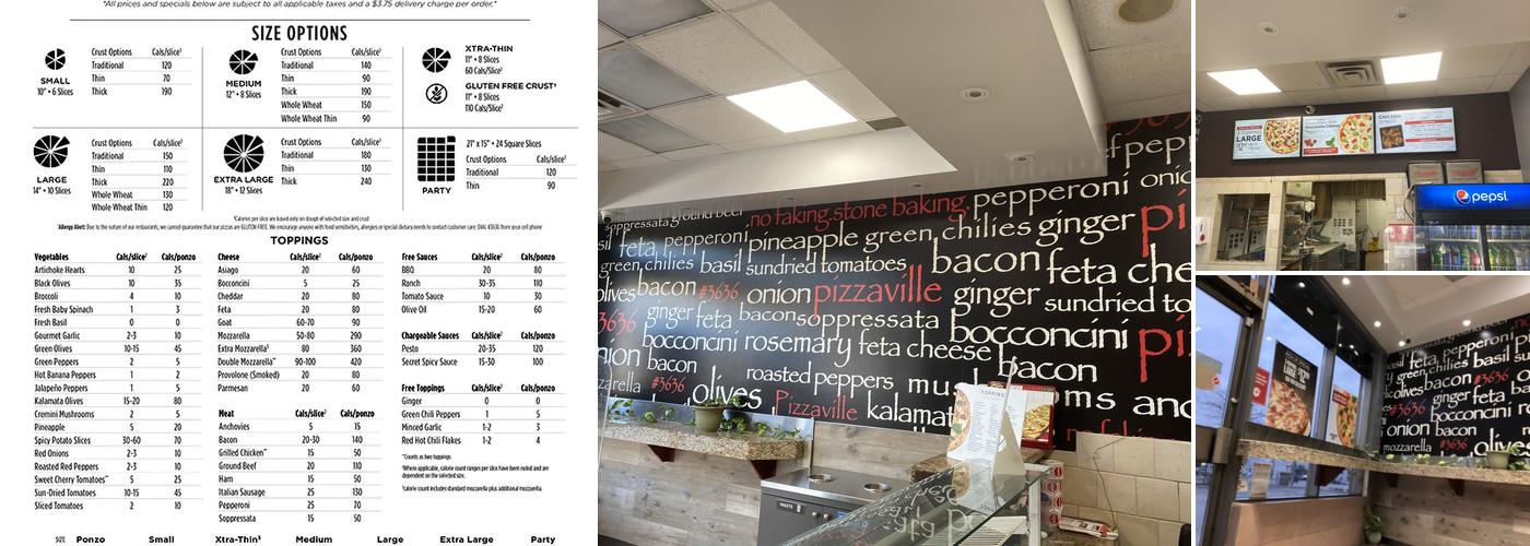 Pizzaville Menu