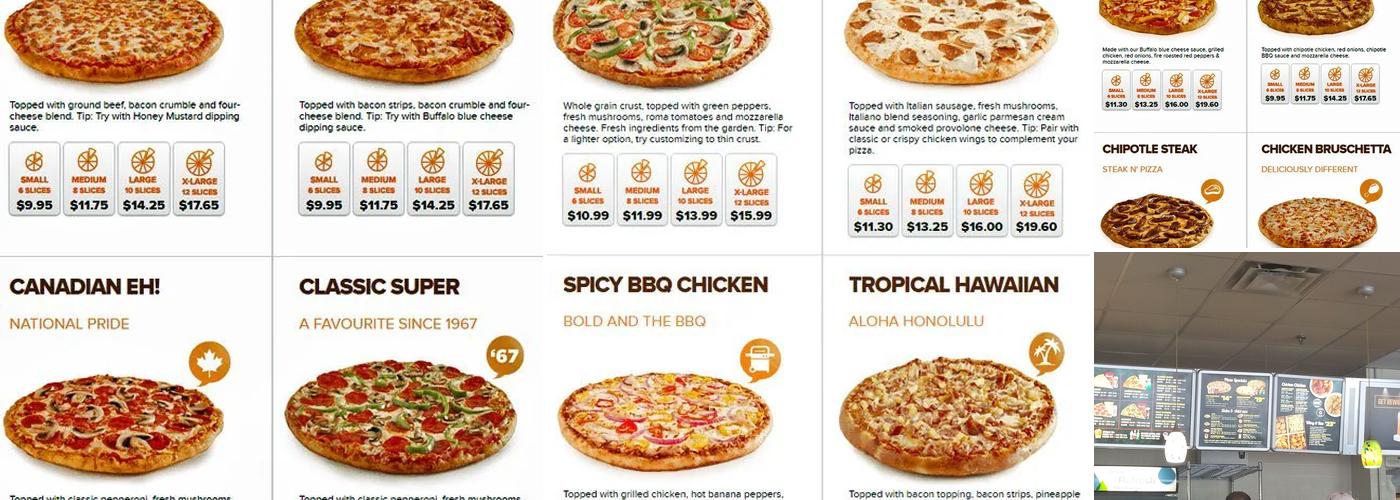Pizza Pizza Menu