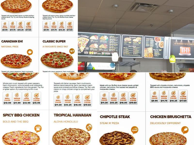 Pizza Pizza Menu