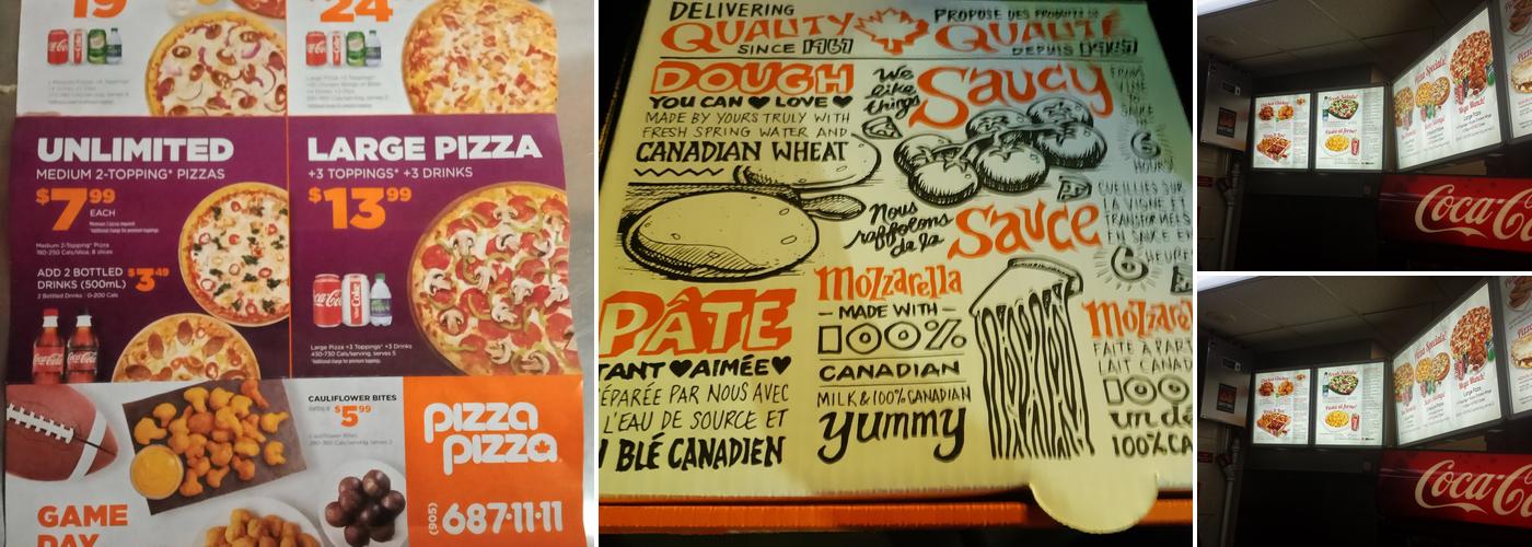 Pizza Pizza Menu