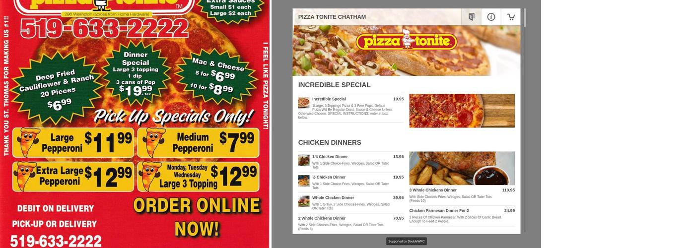 Pizza Tonite St Thomas Menu