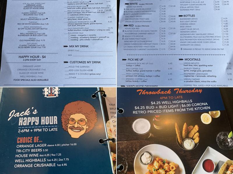 Orrange Kitchen + Bar Menu