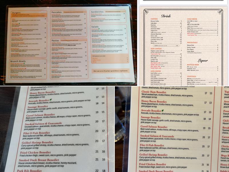 Delphi Cafe Menu