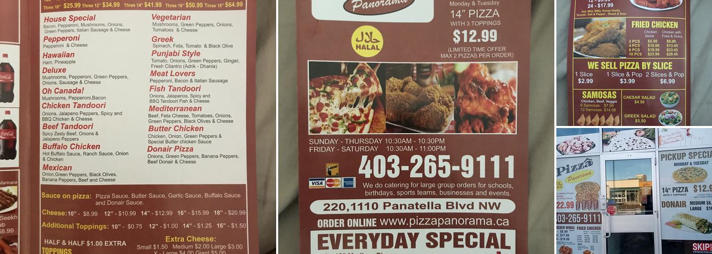 Pizza Panorama Menu