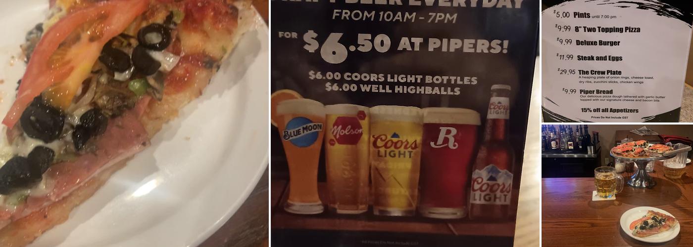 Pipers Pub & Pizza Menu