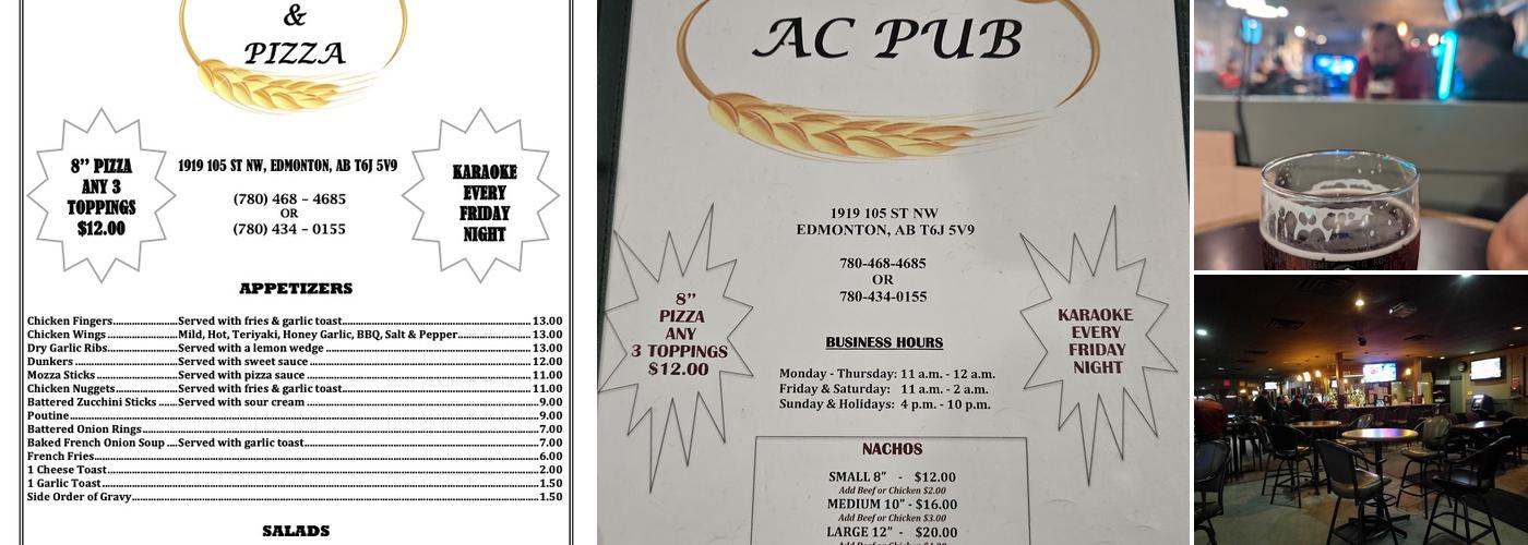 AC PUB Menu