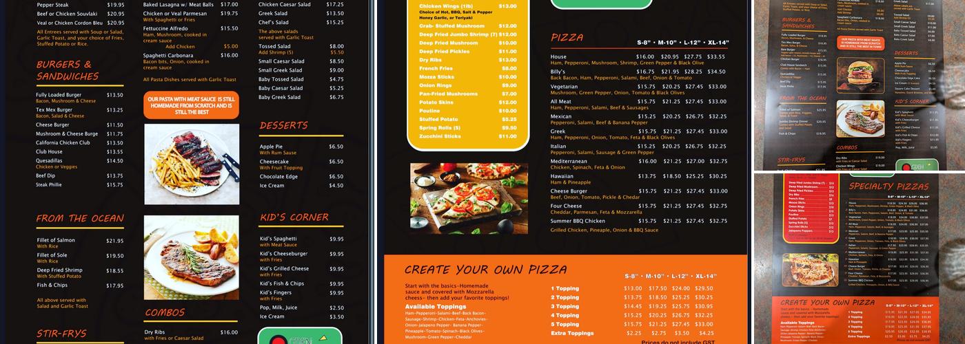 Ogden Pizza & Pub Menu