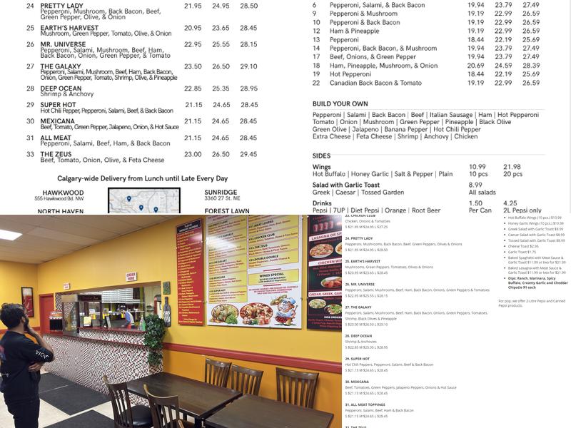 Chicago Deep Dish Pizza - Calgary's Original Menu