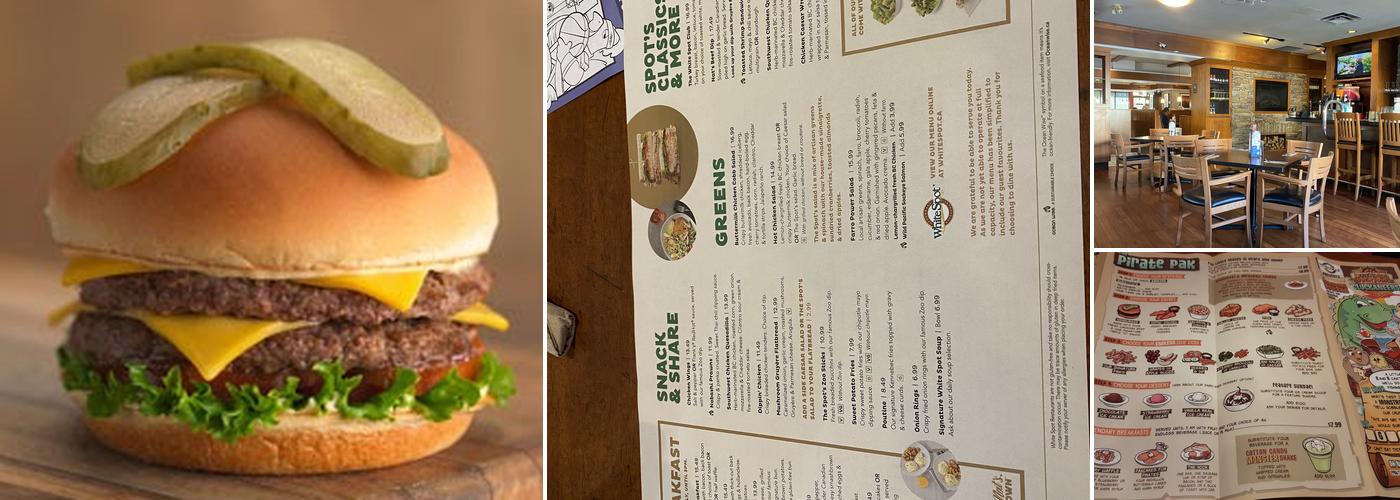 White Spot Park & Tilford Menu