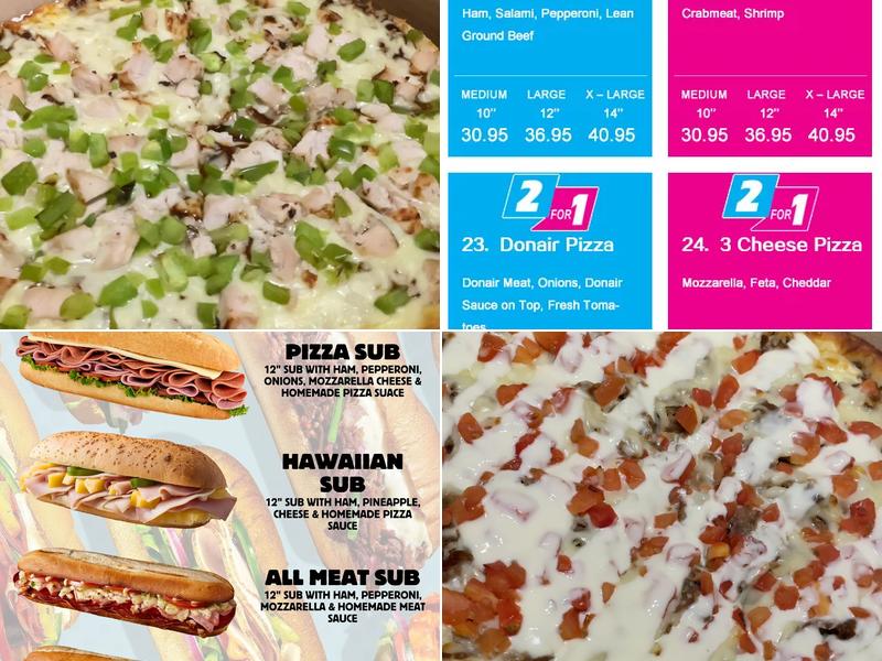 2 for 1 Pizza & Pasta Menu