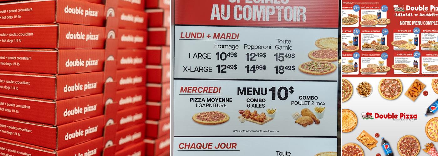 Double Pizza Menu