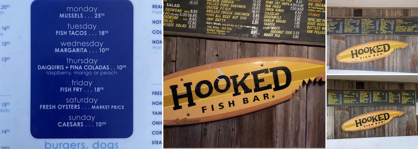 Hooked Fish Bar Menu