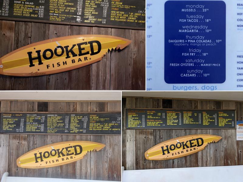Hooked Fish Bar Menu