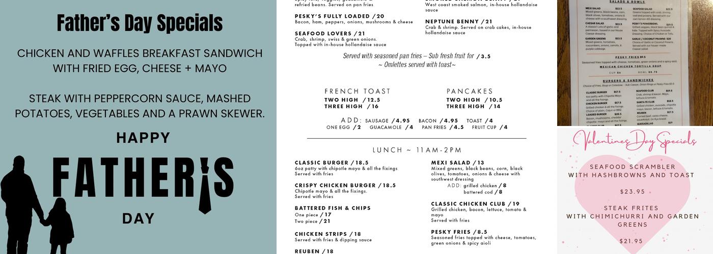 Pescadores Bistro Menu