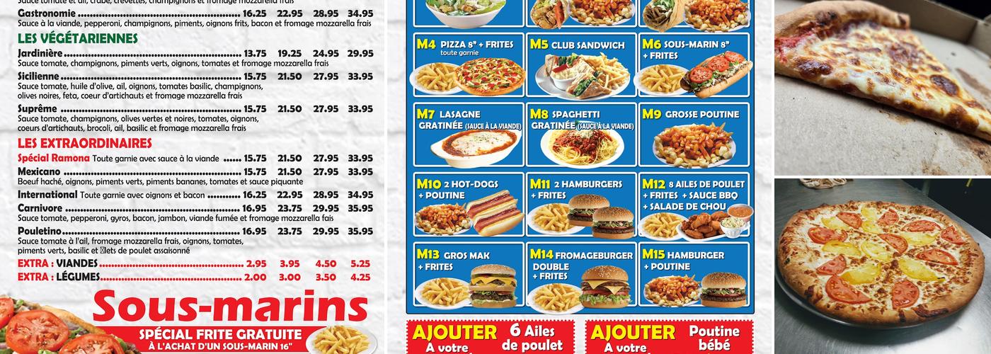 Ramona Pizzeria Menu