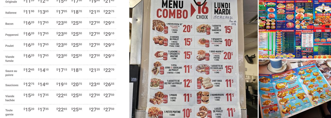 Restaurant Chez La Mère Menu